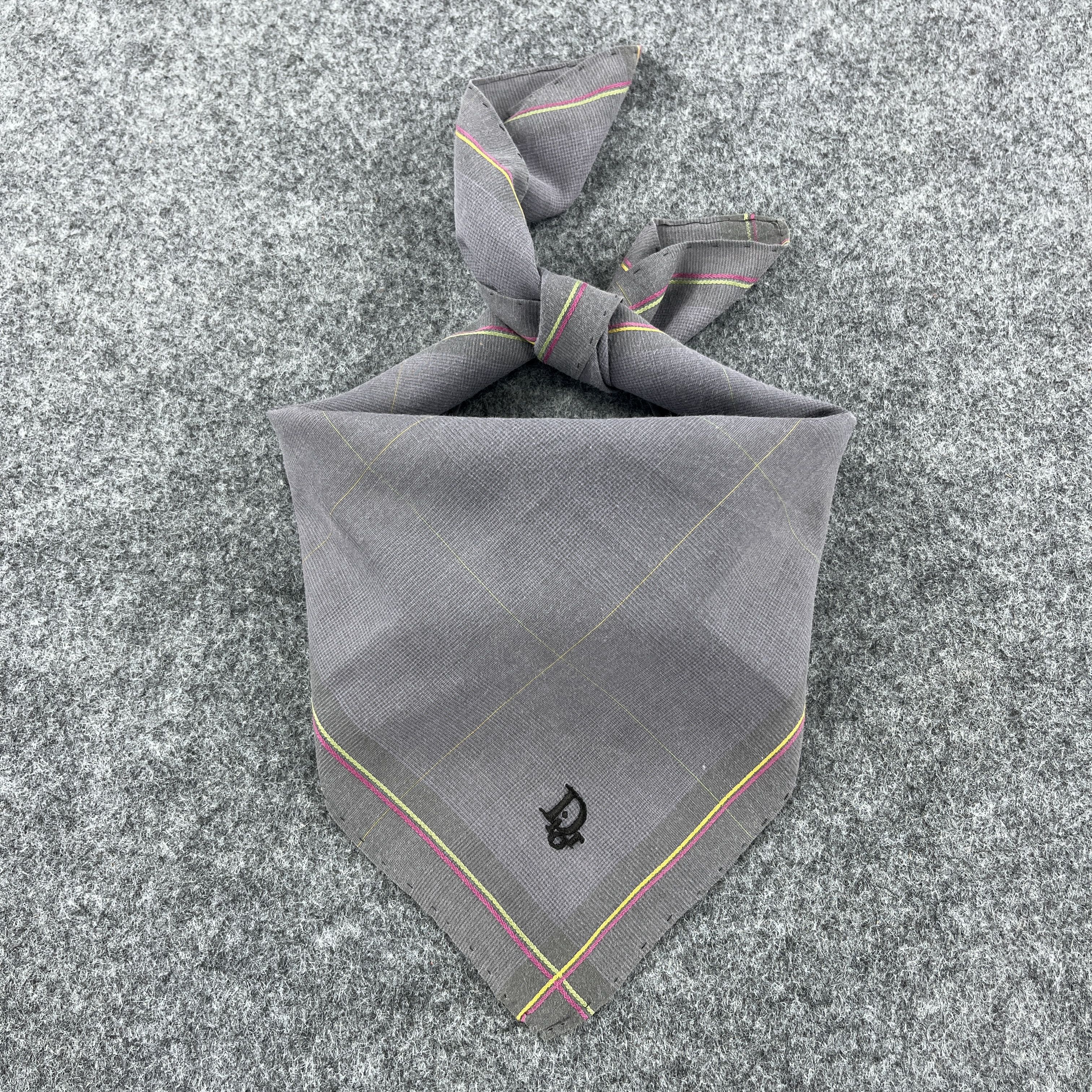 Vintage Christian Dior Handkerchief / Bandana / Neckerchief B012 Size ONE SIZE - 4 Thumbnail