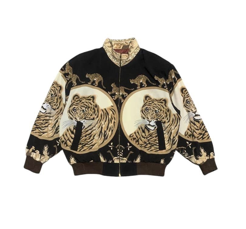 If Six Was Nine Vintage Japanese Tiger Full Printed Bomber Jacket Size US L / EU 52-54 / 3 - 1 Thumbnail