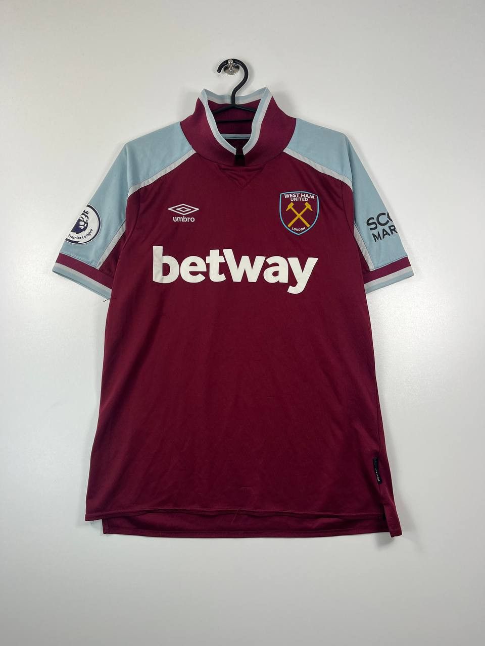 Umbro West Ham United 2020-21 Home Shirt Umbro Rice #41 Size L Size US L / EU 52-54 / 3 - 1 Thumbnail