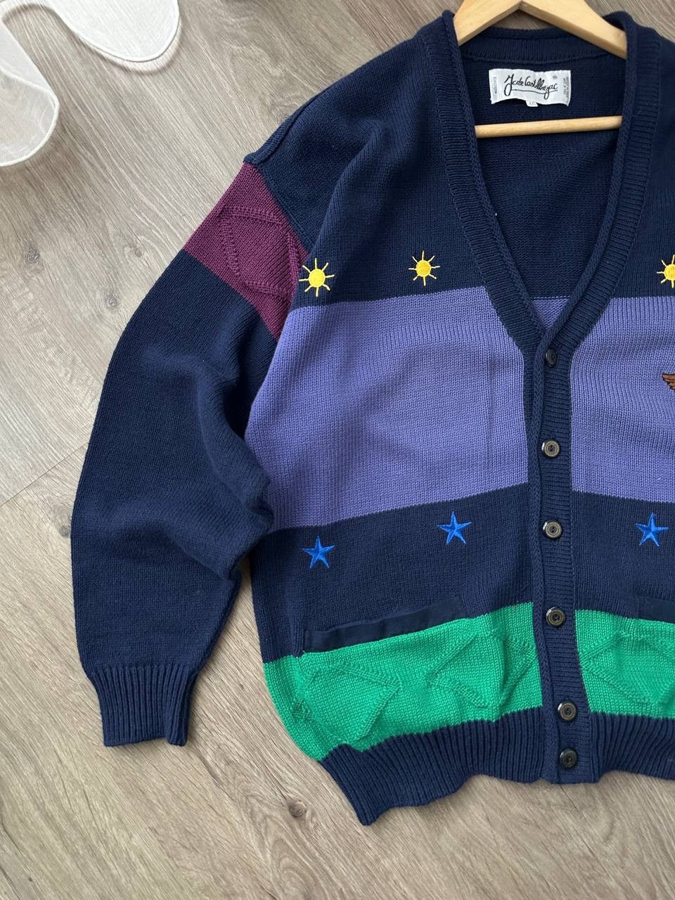 Vintage Vintage Jc De Castelbajac Bottons Cardigan Sweater Size US L / EU 52-54 / 3 - 7 Thumbnail