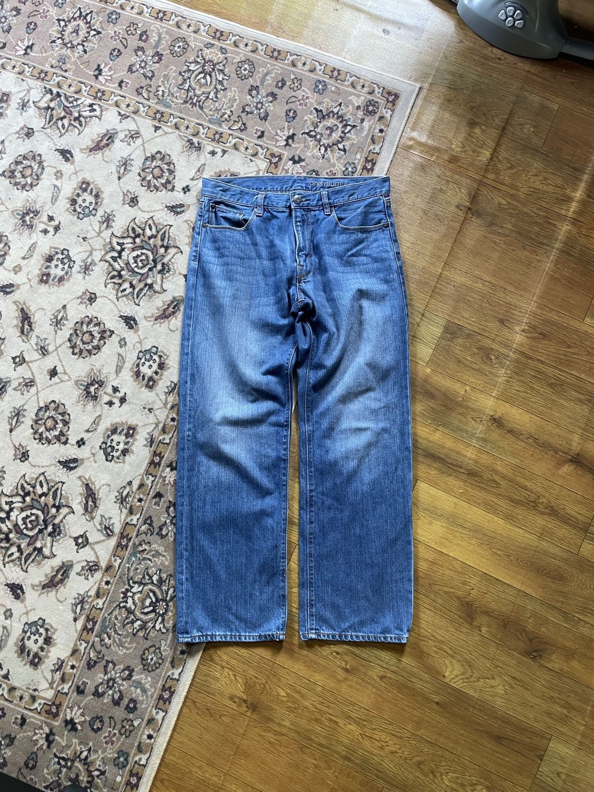 Gap Baggy Blue Jeans Gap Size US 33 - 1 Thumbnail