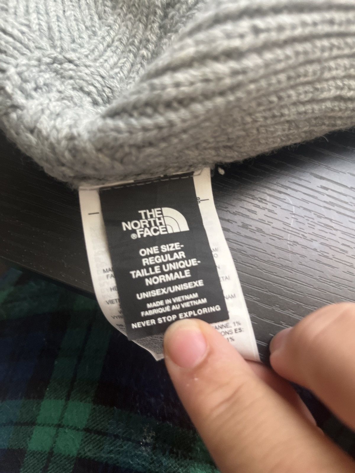 The North Face Grey Northface beanie Size ONE SIZE - 3 Thumbnail
