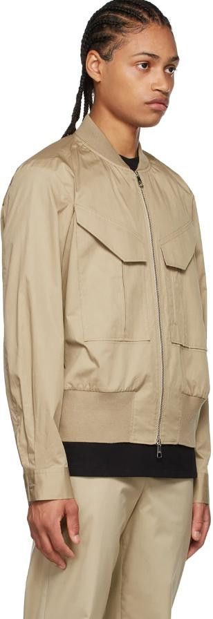 Neil Barrett NEIL BARRETT 베이지 코튼 보머 재킷 Size US S / EU 44-46 / 1 - 5 Thumbnail