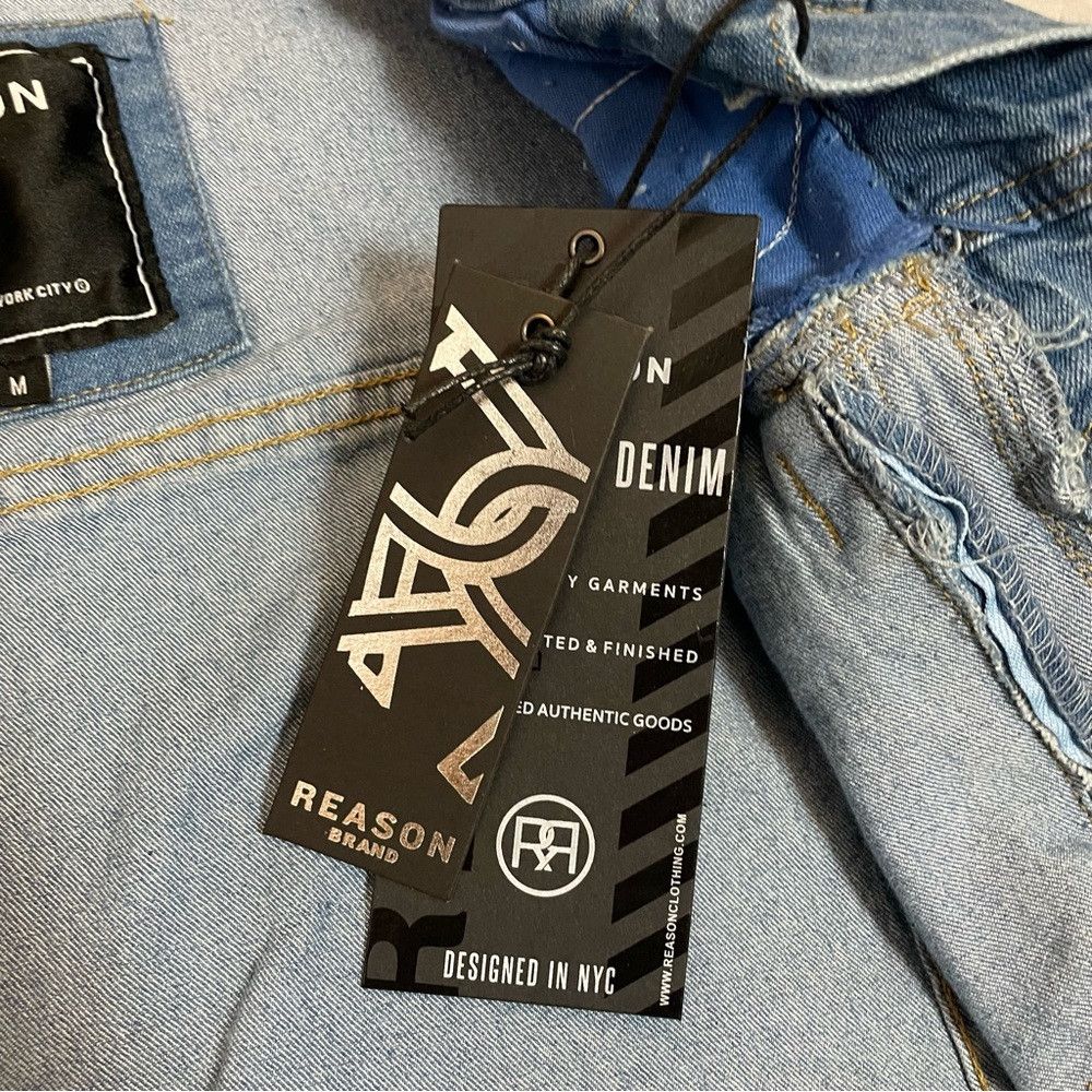 Reason NWT New Reason Paint Splatter Denim Jacket SIze M Size US M / EU 48-50 / 2 - 5 Thumbnail
