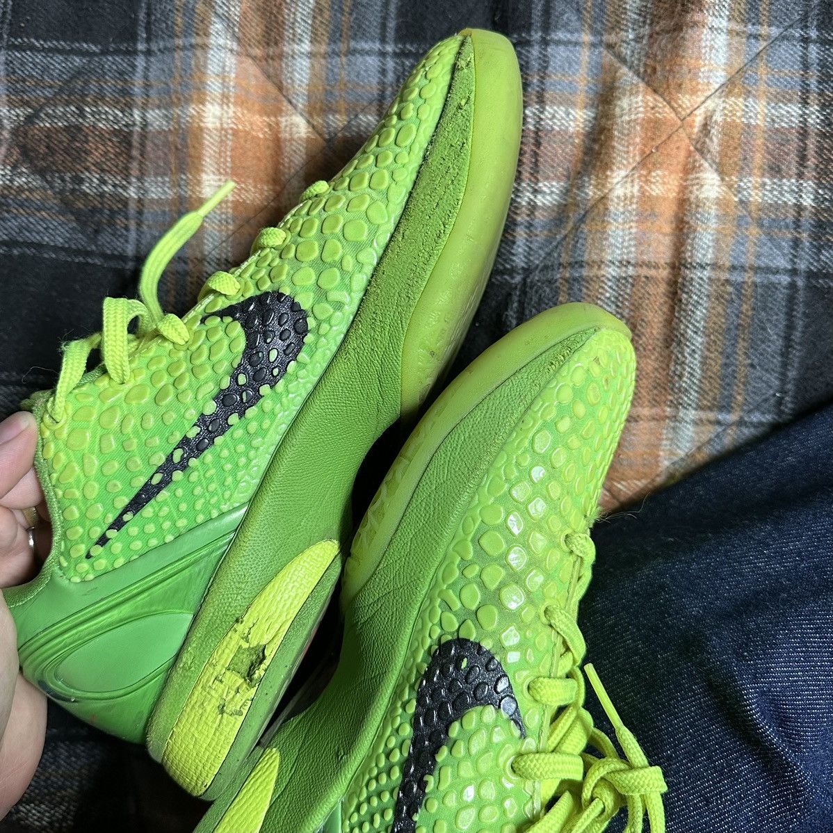 Nike 2020 Nike Zoom Green Kobe 6 Proto Grinch Size US 6.5 / EU 39-40 - 6 Thumbnail