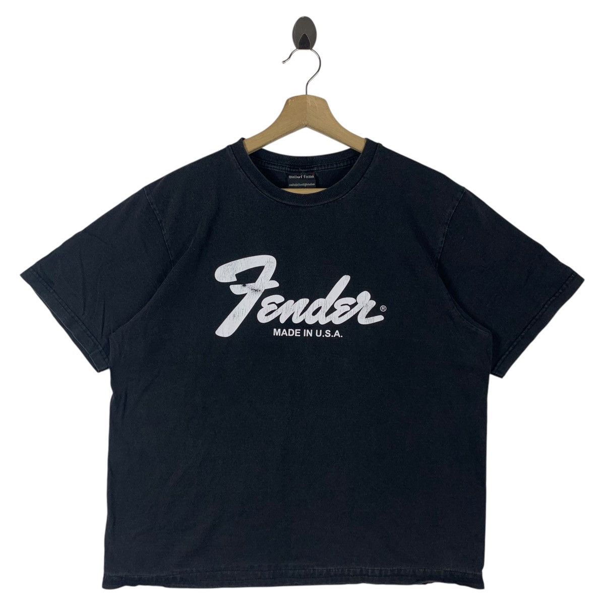 Vintage FENDER guitar brand OG logo printed tee