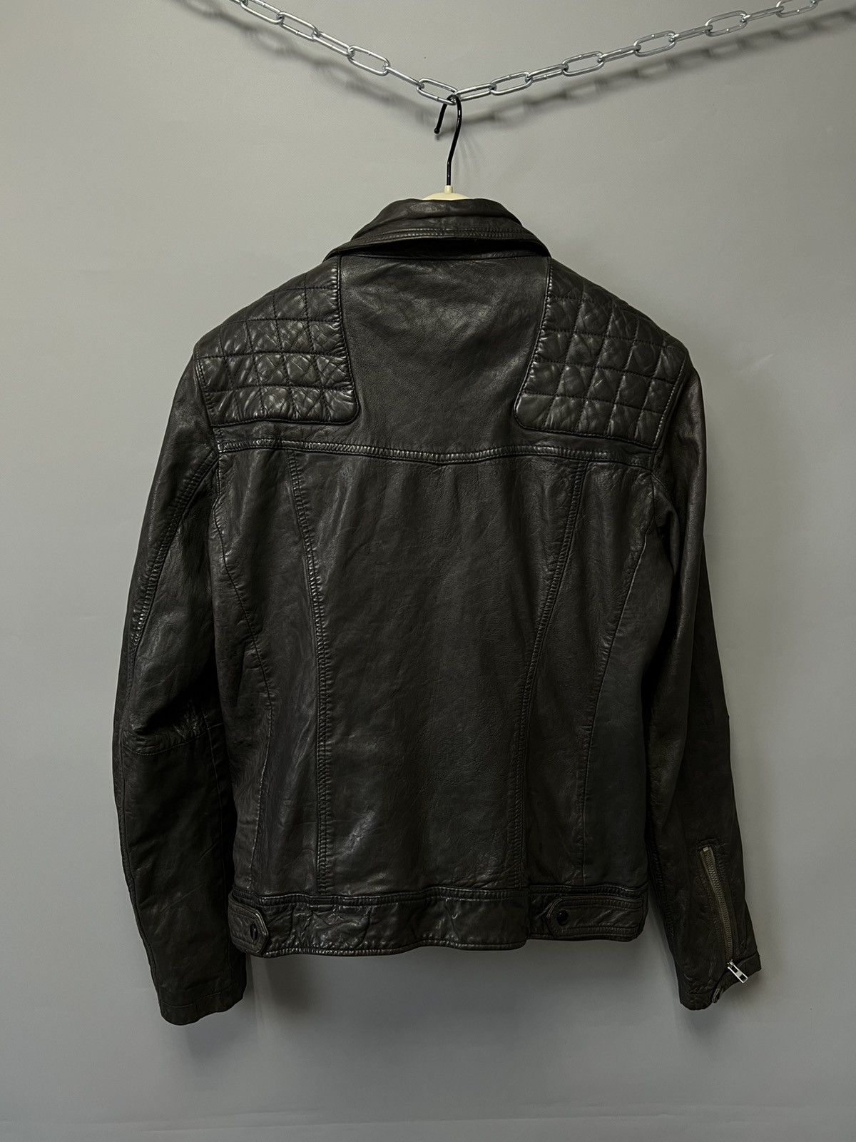 Allsaints Allsaints Conroy Leather Biker Jacket Men’s Size M Size US M / EU 48-50 / 2 - 2 Thumbnail
