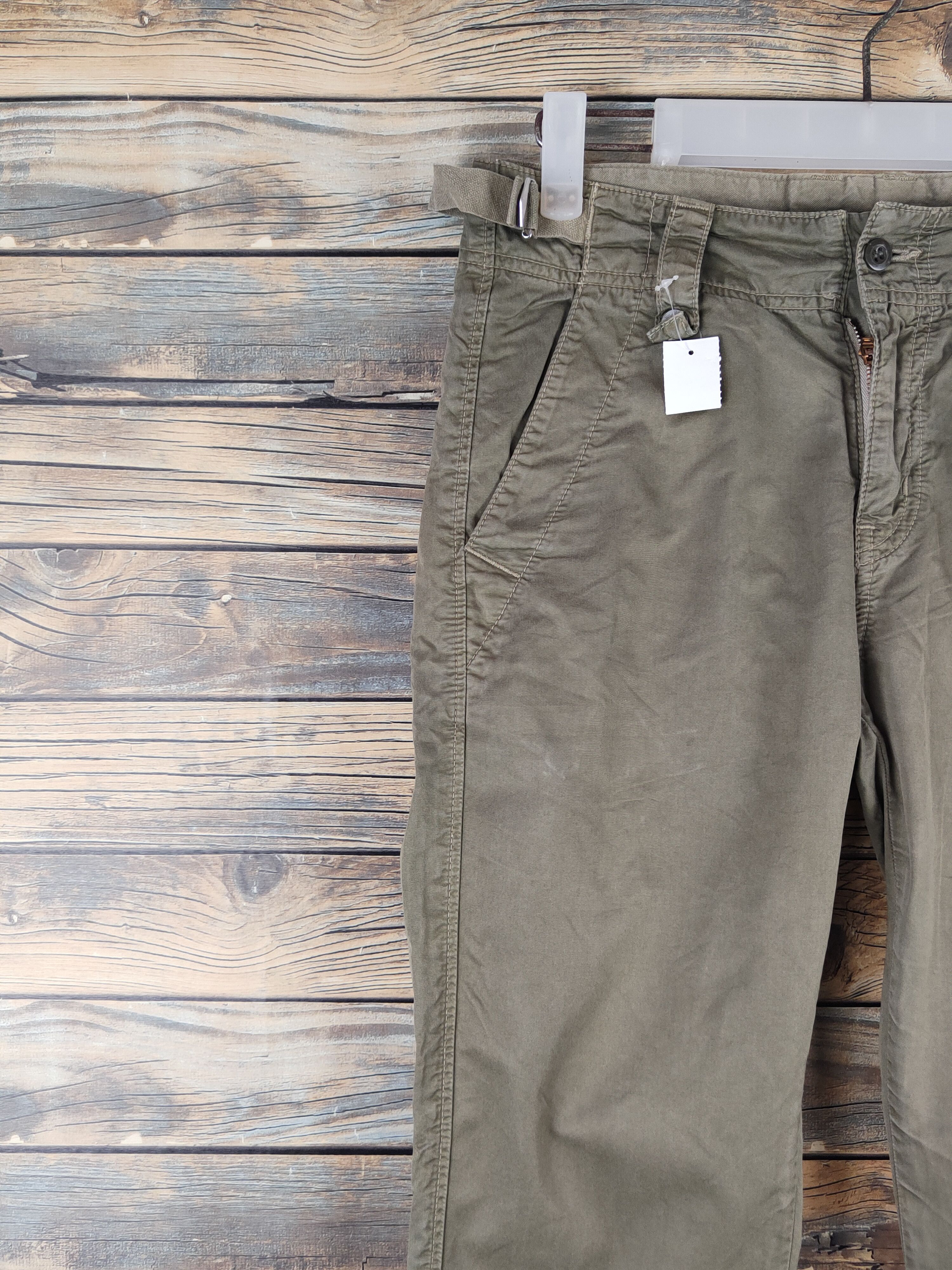 Tomorrowland DL Macphee Tomorrow Land Olive Multipocket Cargo Pants #2379 Size 26" / US 2 / IT 38 - 3 Thumbnail