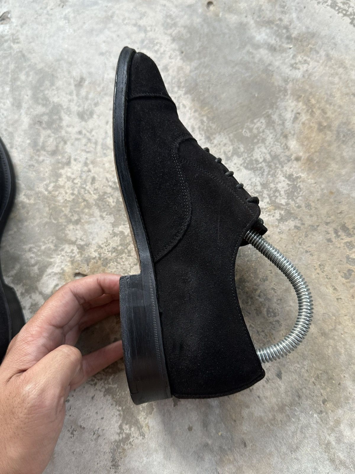 Alfred Sargent Alfred Sargent Limited Edition Suede Cap-Toe Oxford Shoes Size US 5 / EU 37 - 6 Thumbnail