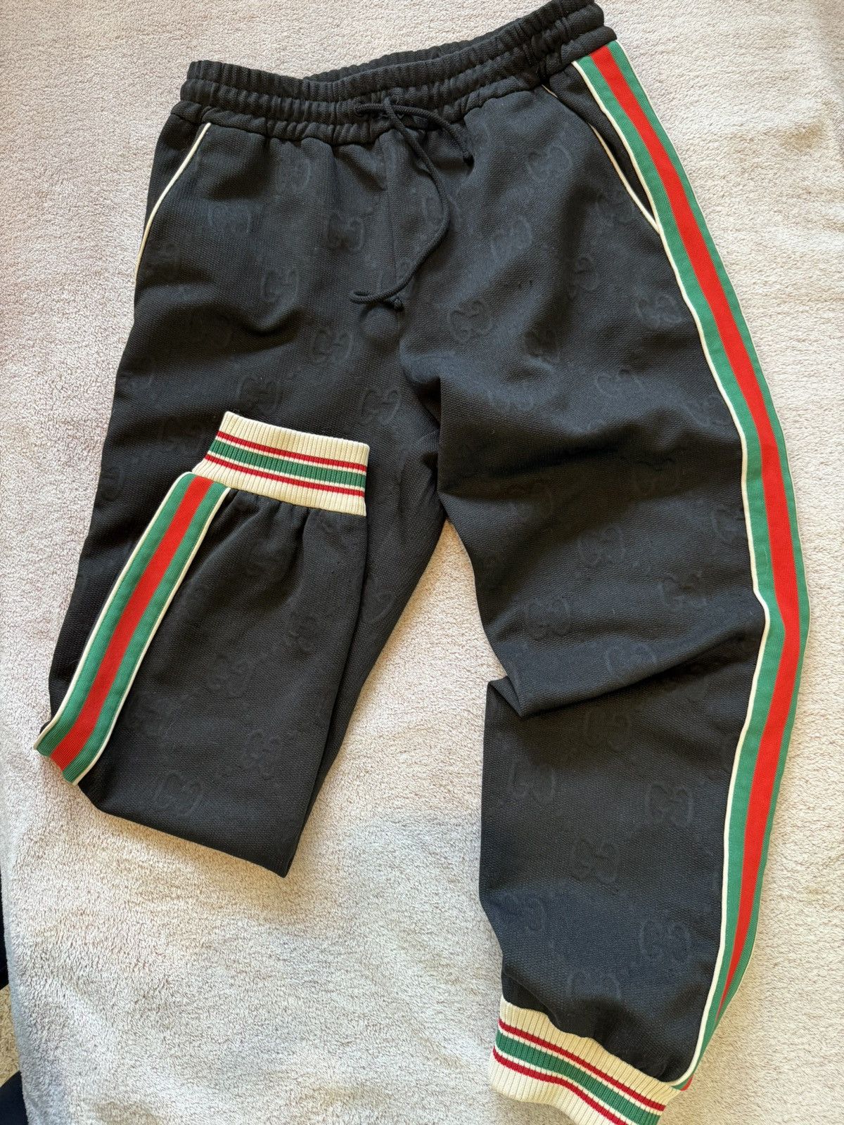 Gucci GUCCI Jersey Jacquard Jogging Pants Rozmiar S Size US 36 / EU 52 - 1 Thumbnail