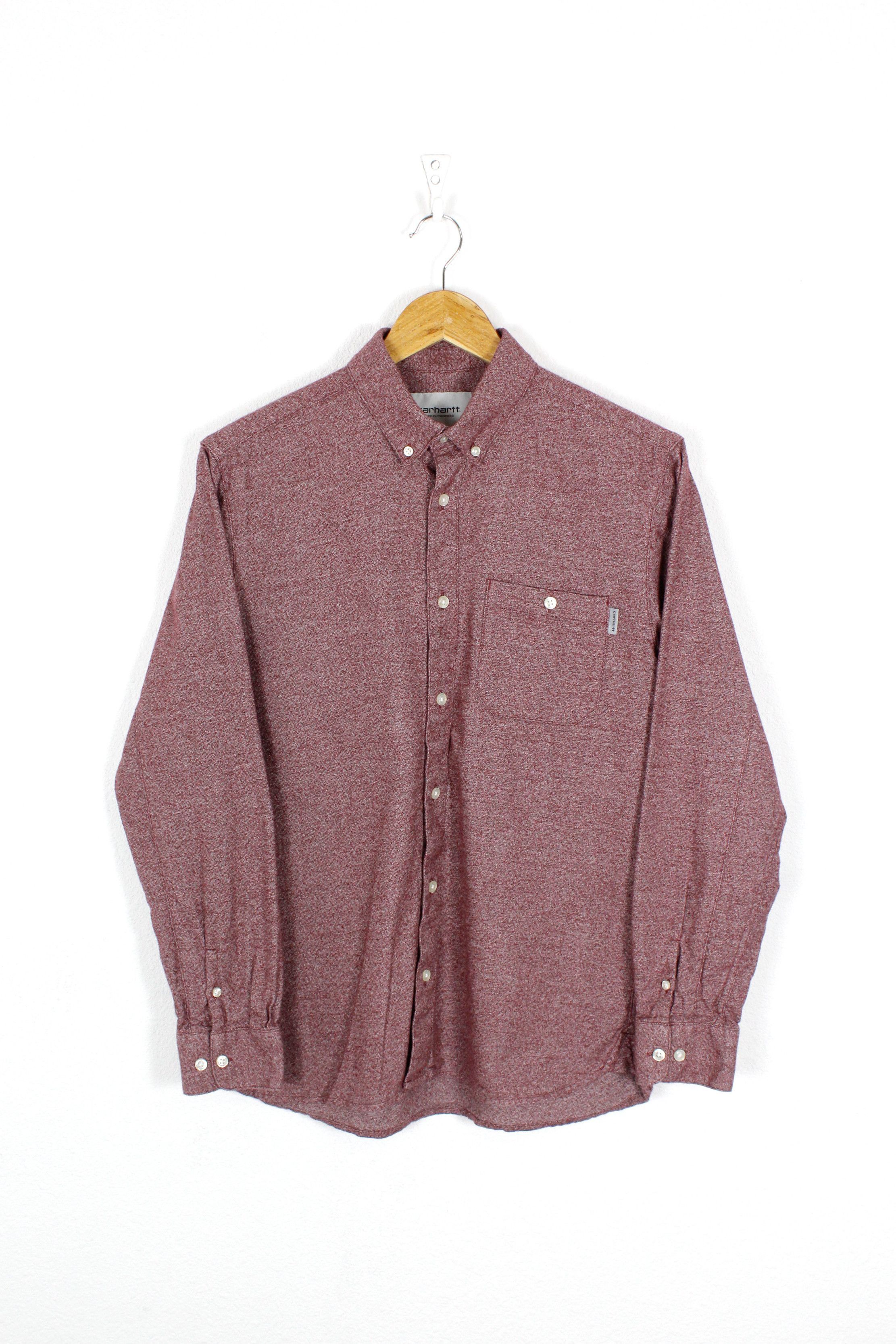 Carhartt Wip Carhartt Wip Corey Red Gray Flannel Oxford Shirt Size US S / EU 44-46 / 1 - 1 Thumbnail