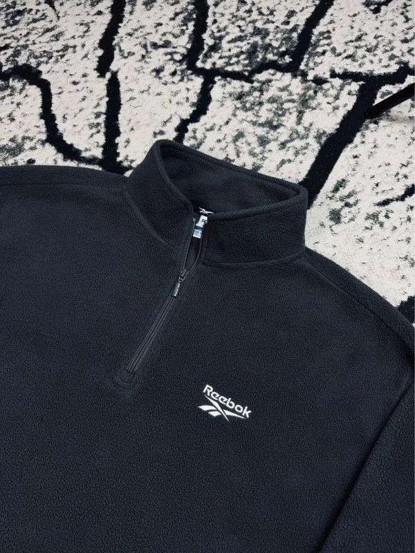 Reebok Reebok halfzip fleece jacket gray logo M vintage Size US M / EU 48-50 / 2 - 3 Thumbnail