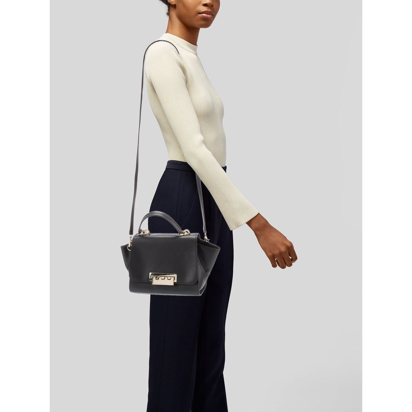 Zac Posen ZAC Zac Posen Eartha Top Handle Bag - Black Size ONE SIZE - 2 Thumbnail