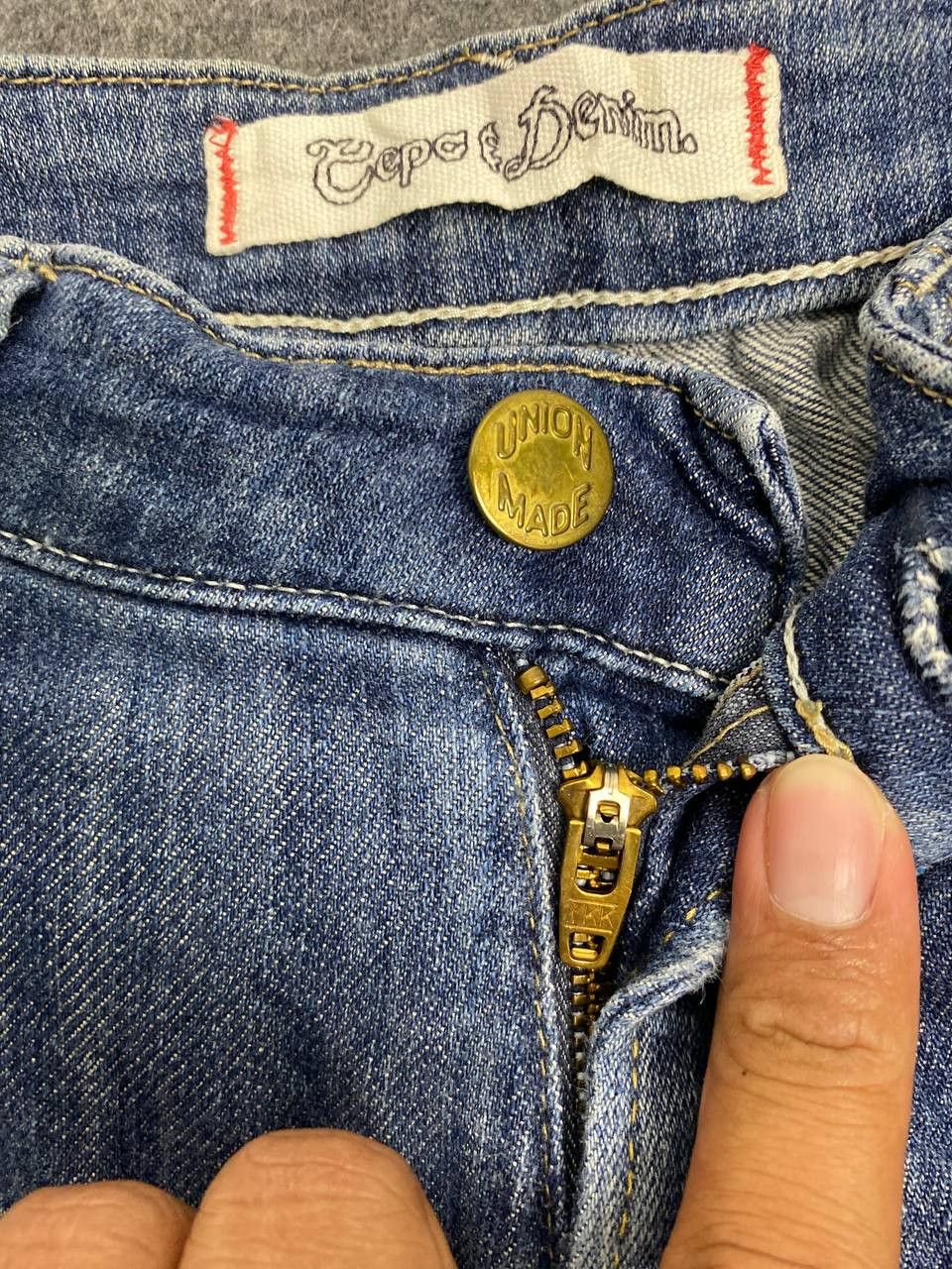 Japanese Brand cepo denim union made distressed denim Size 31" - 9 Thumbnail