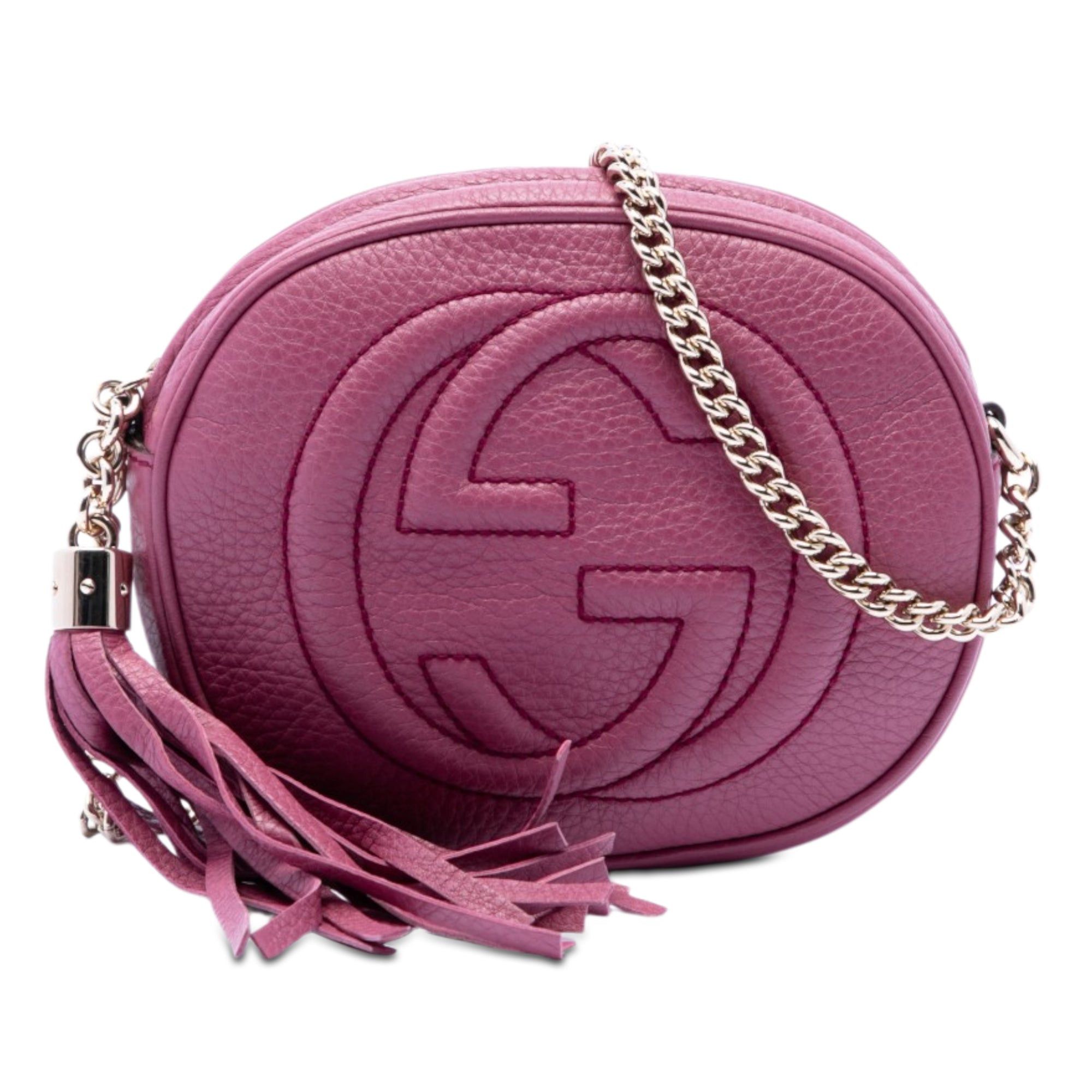 Gucci Mini Pebbled Calfskin Soho Chain Crossbody Size ONE SIZE - 1 Thumbnail