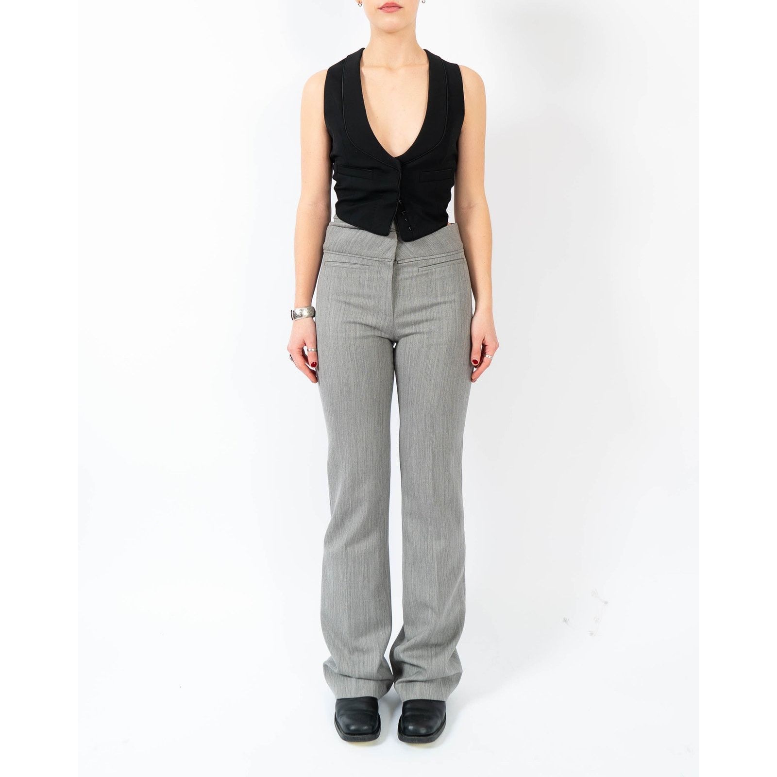 Haider Ackermann SS20 Waistcoat in Black Viscose Size XS / US 0-2 / IT 36-38 - 1 Thumbnail