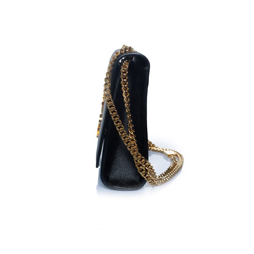 Saint Laurent Paris Saint Laurent, Medium Kate shoulder bag in black Size ONE SIZE - 9 Thumbnail