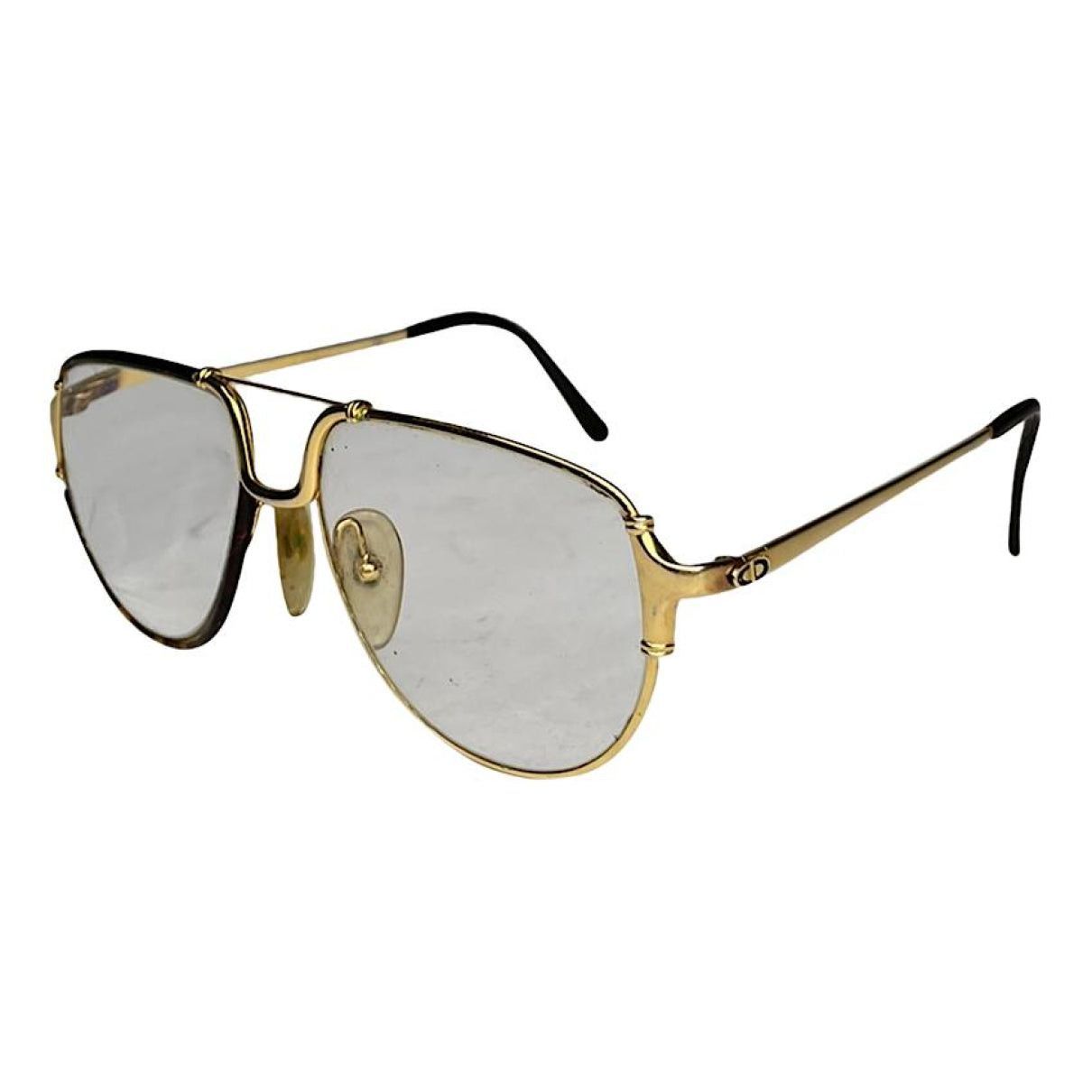 Dior Gold Metal Sunglasses Size ONE SIZE - 1 Thumbnail