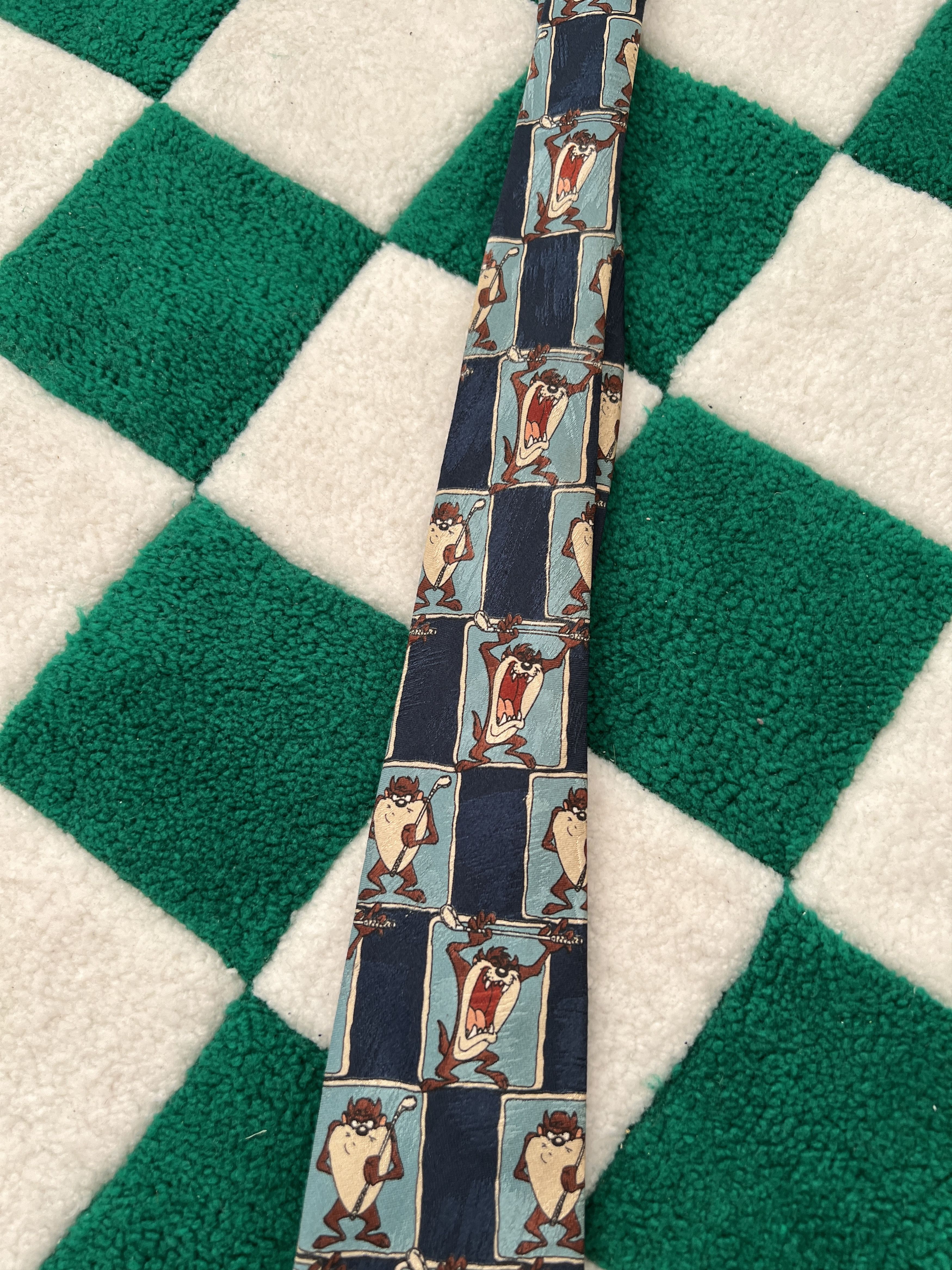 Cartoon Network Vintage 1998 Looney Tunes Taz Cartoon movie tie Size ONE SIZE - 4 Thumbnail