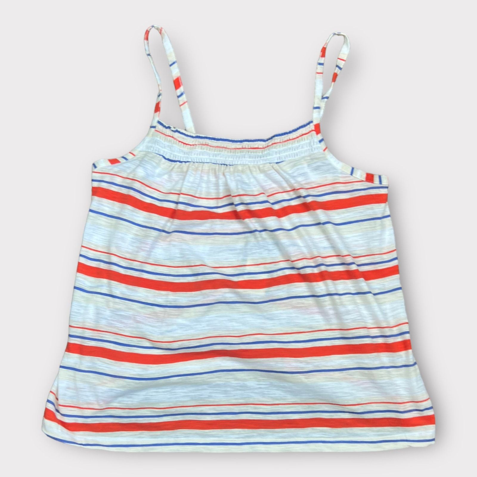 Target Basics Universal Thread | Spaghetti Strap Smocked Stripe Tank Top Size S / US 4 / IT 40 - 3 Thumbnail
