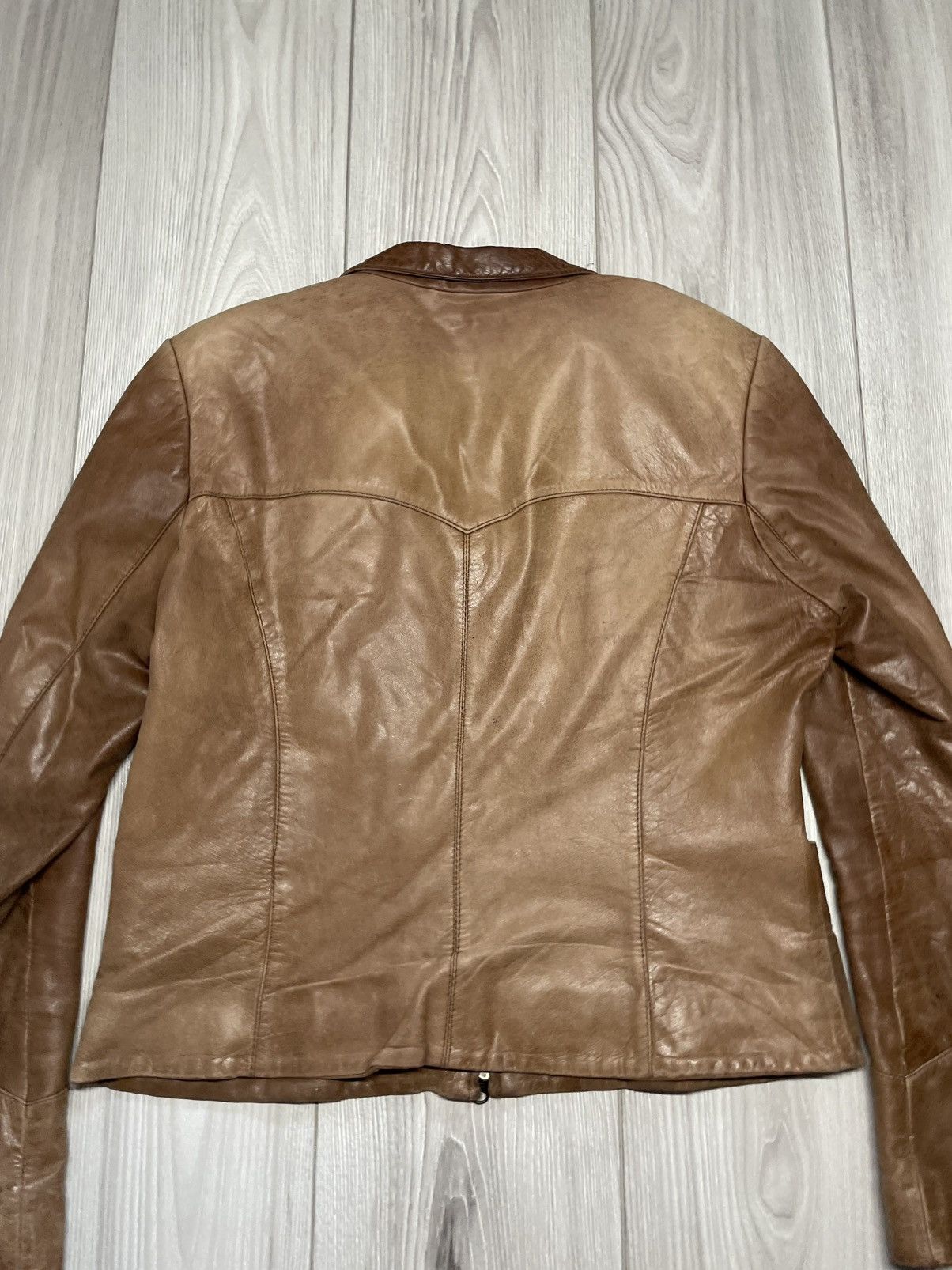 Iris von Arnim Vintage 90s Iris Von Arnim genuine leather biker jacket Size M / US 6-8 / IT 42-44 - 7 Thumbnail