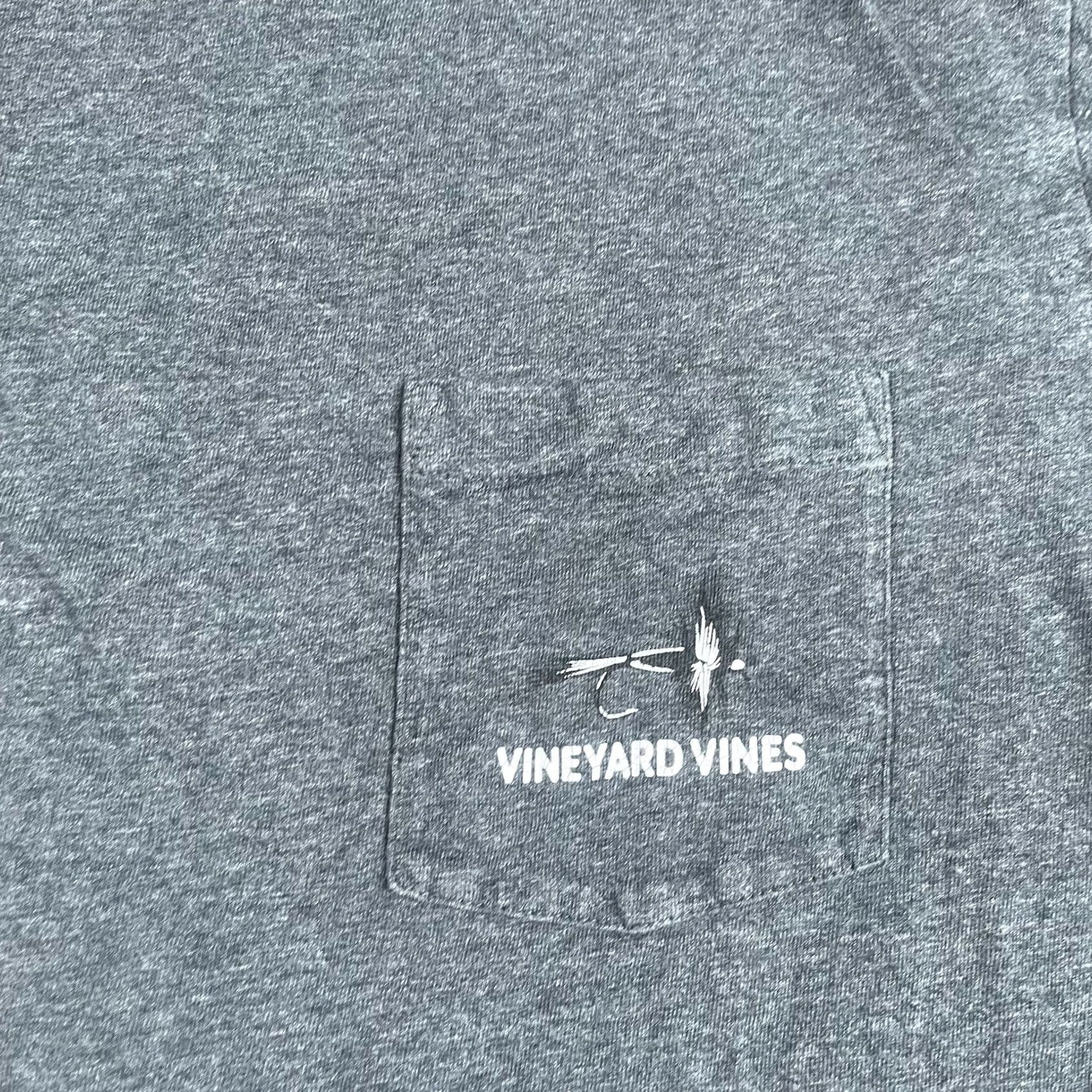 Vineyard Vines Vineyard Vines Long Sleeve T Shirt Mens M Medium Gray Crew Neck Front Pocket Shirt Mens M Gray 90s? Size US M / EU 48-50 / 2 - 3 Thumbnail