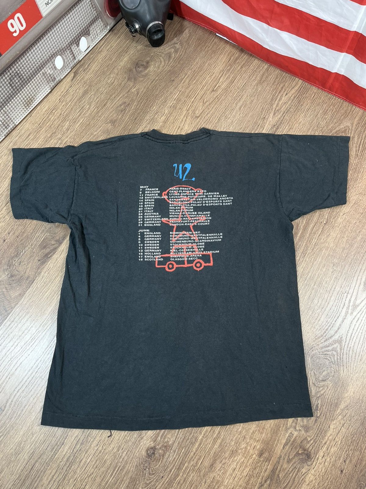 Band Tees × Vintage Rare Design Vintage Rock Band U2 T Shirt 1992s Size US XL / EU 56 / 4 - 10 Thumbnail