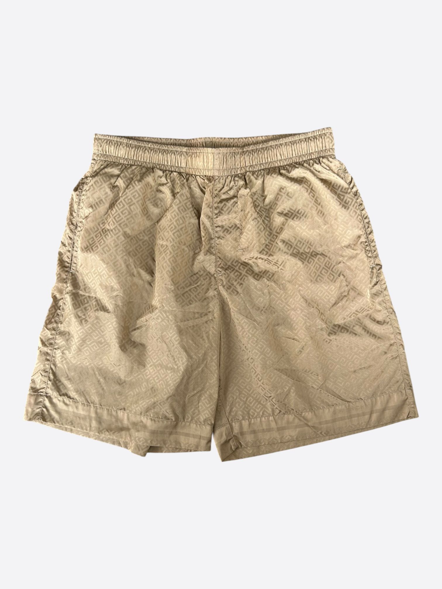 Givenchy Givenchy Tan Monogram Swim Shorts Size US 32 / EU 48 - 1 Thumbnail