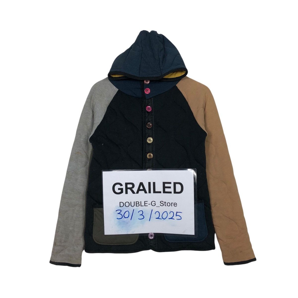 Japanese Brand 📌Vintage Button Quilted Jacket Grand One Japan Style Size US S / EU 44-46 / 1 - 1 Thumbnail