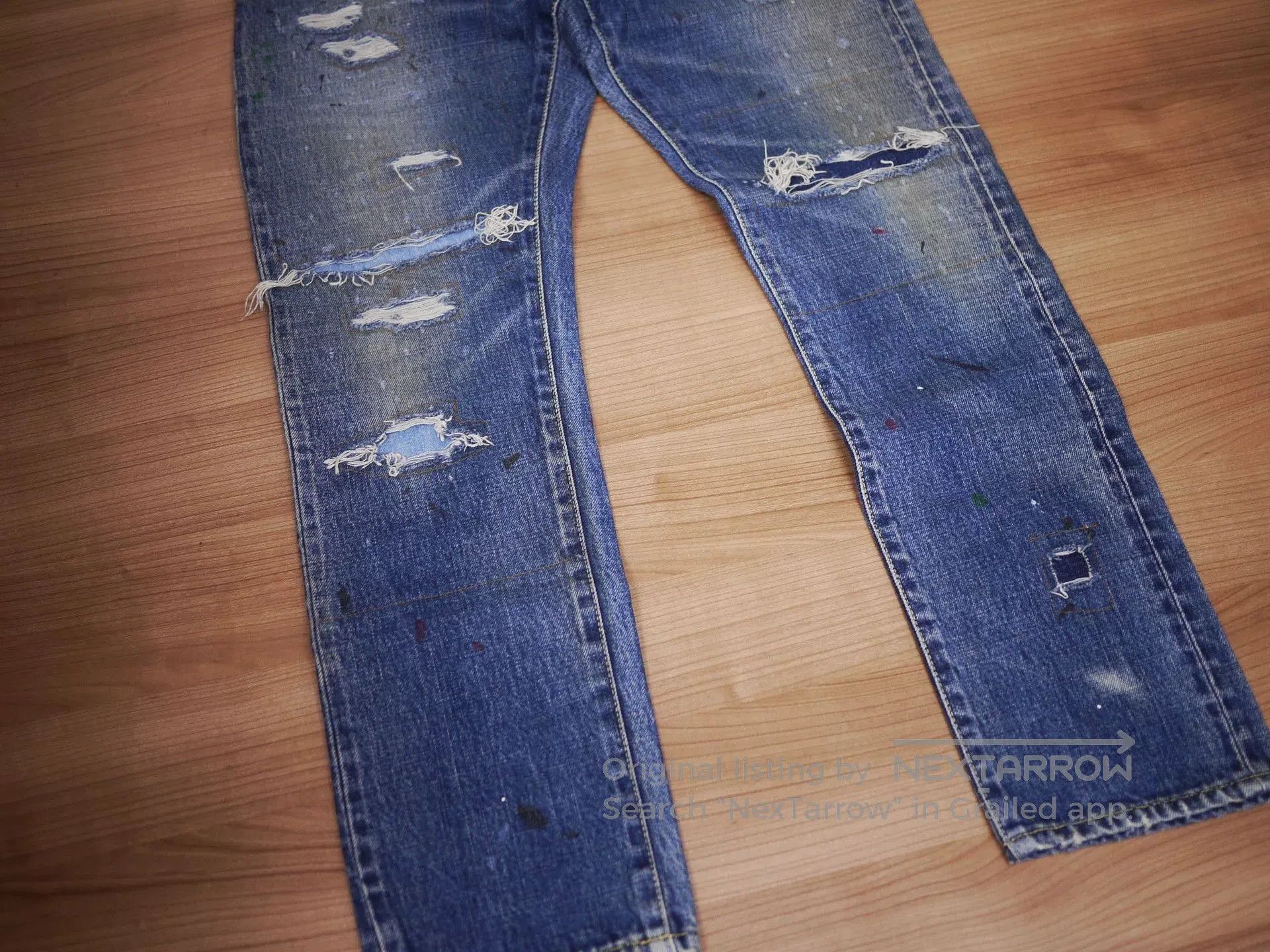 Visvim visvim social sculpture distressed denim pants. Size US 32 / EU 48 - 4 Thumbnail