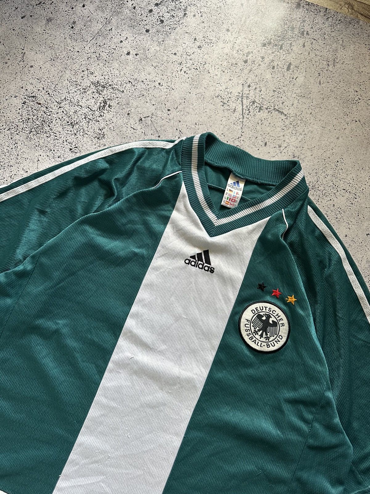 Adidas RARE🔥1998 Vintage Adidas Germany Deutscher Fussball Bund Size US XL / EU 56 / 4 - 2 Thumbnail