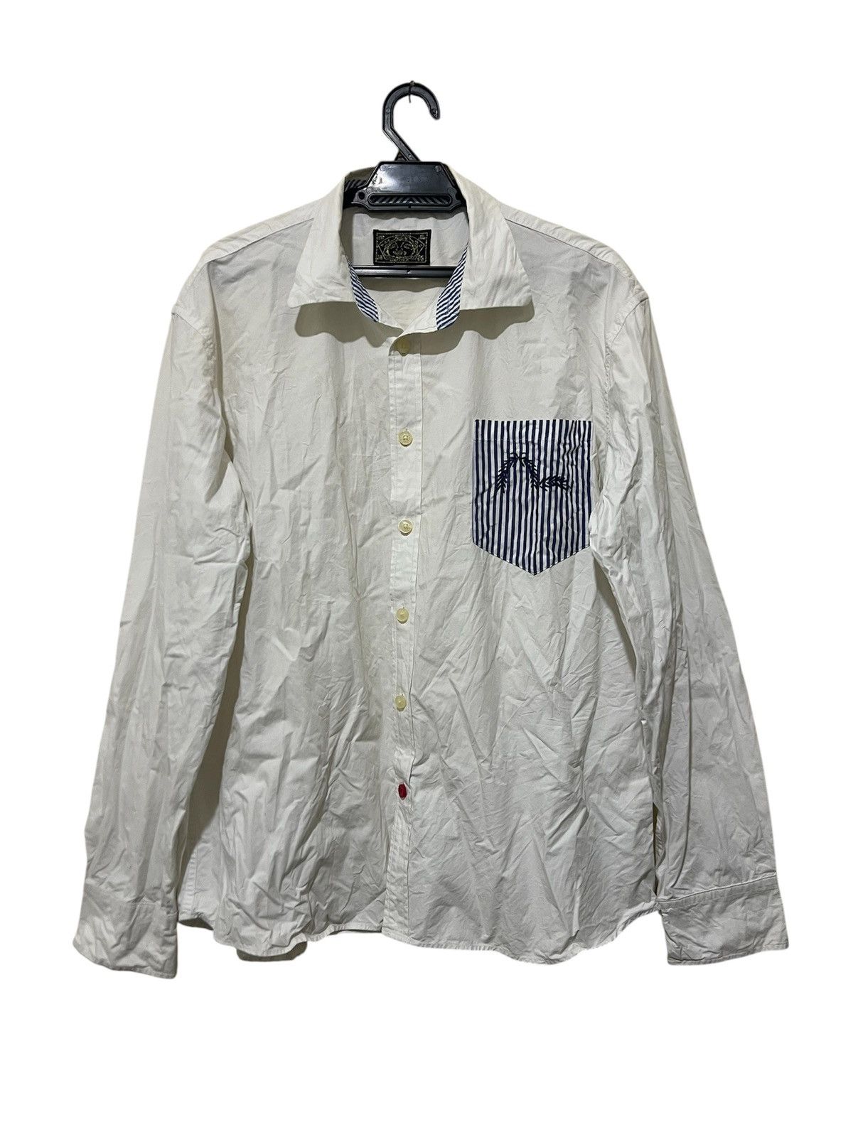 Evisu Evisu longsleeve pocket shirt Size US XL / EU 56 / 4 - 1 Thumbnail