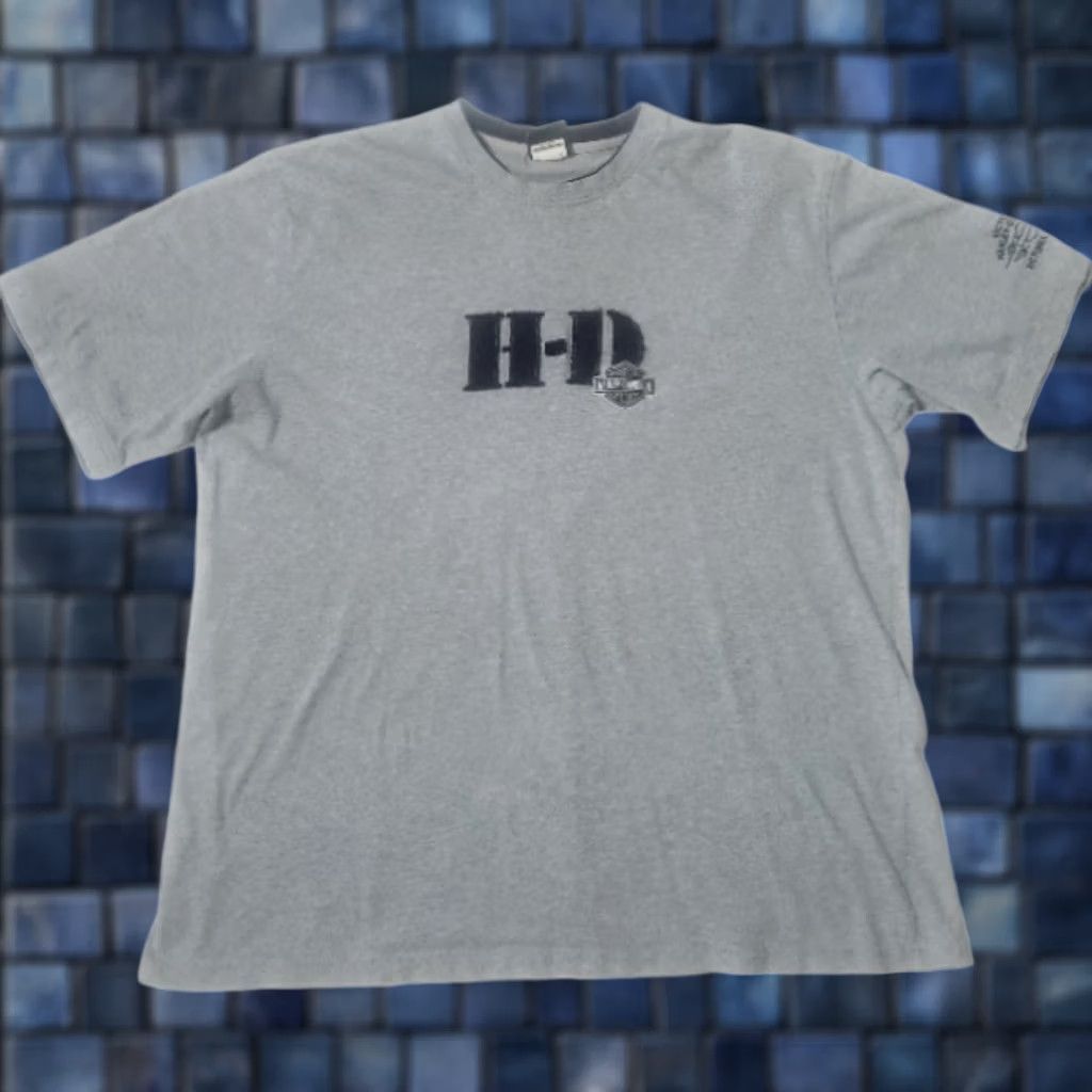 Harley Davidson Harley-Davidson Mens XL T-Shirt Embroidered Tee Gray Short Sleeve Victoria Texas Shirt Mens XL Gray Embroidered Harley-Davidson T-Shirt Size US XL / EU 56 / 4 - 1 Thumbnail