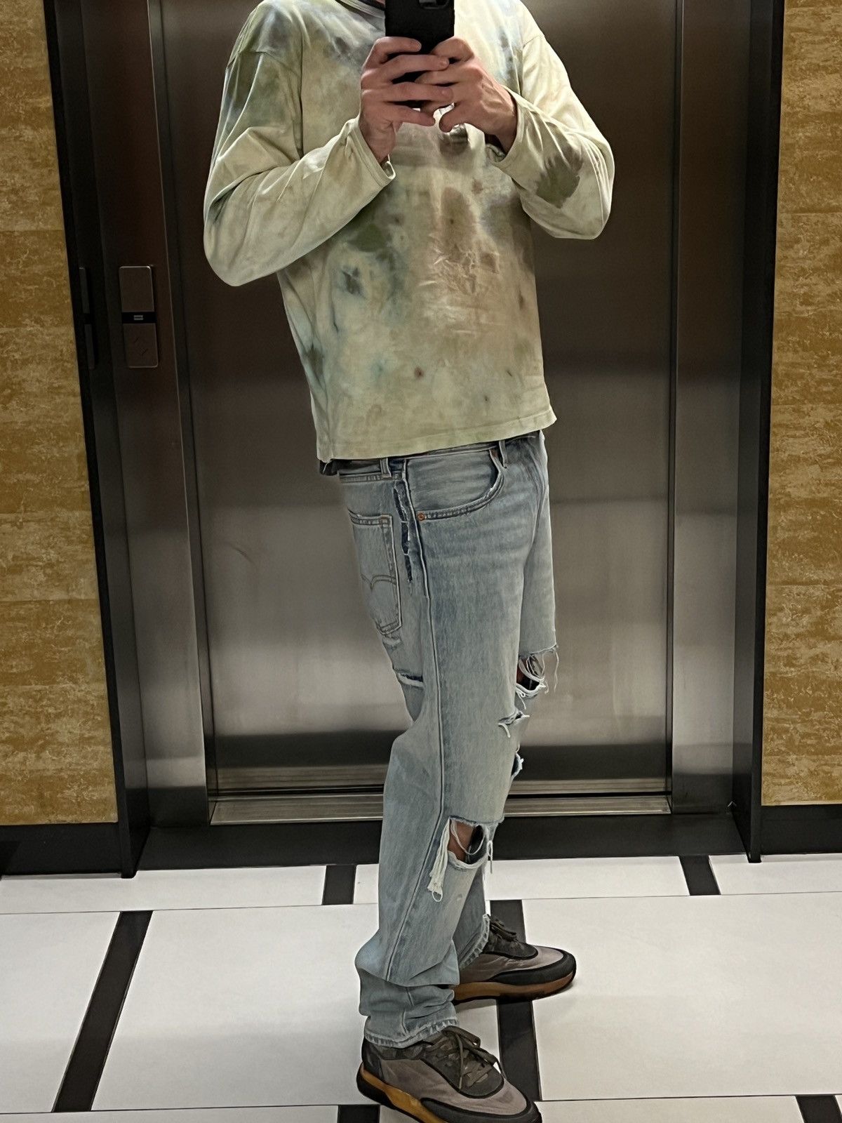 Diesel diesel tie dye ogre core homeless chic vintage long sleeve Size US M / EU 48-50 / 2 - 1 Thumbnail