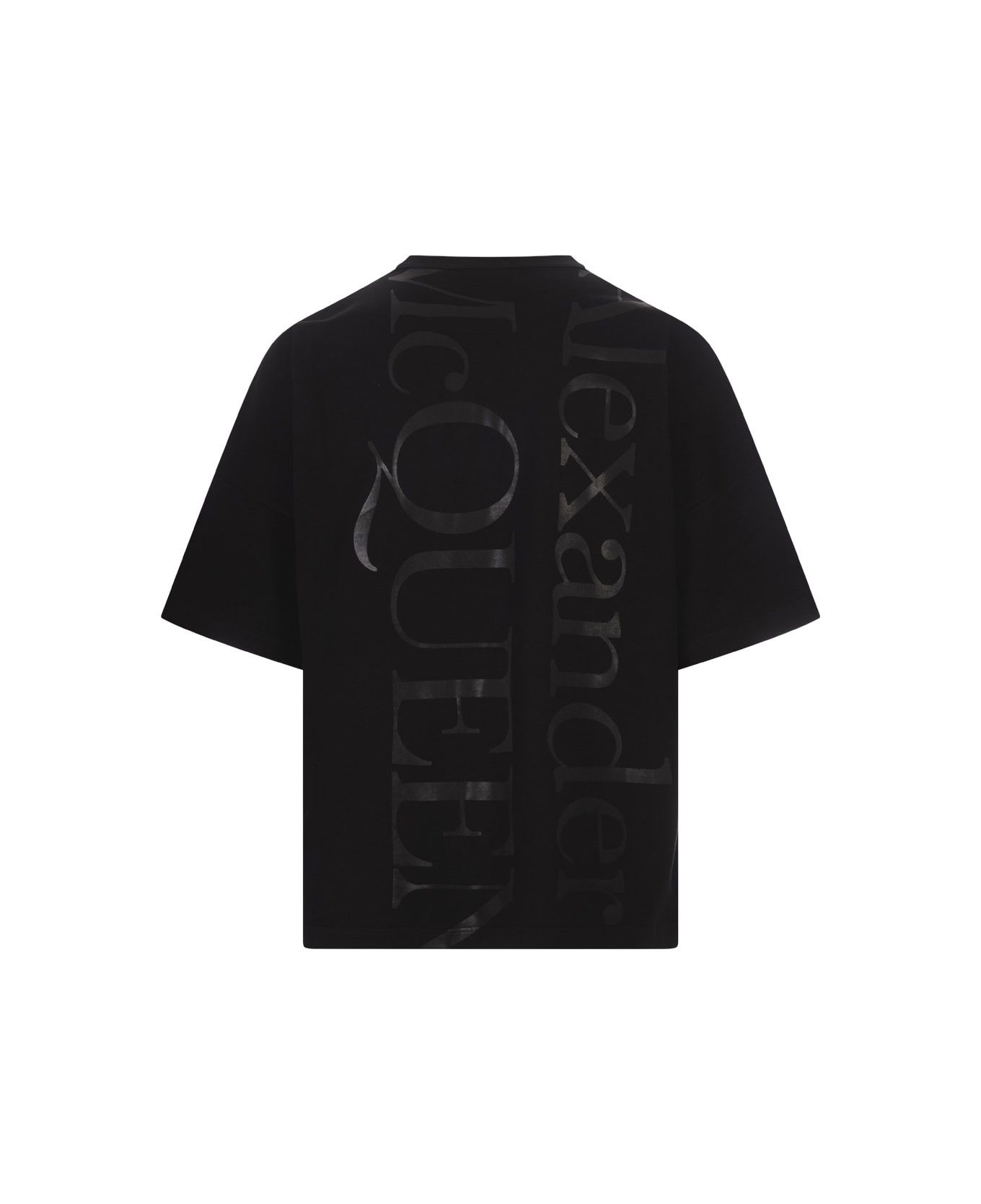 Alexander McQueen o1w1db10725 Exploded Logo T-Shirt in Black Size US M / EU 48-50 / 2 - 2 Thumbnail