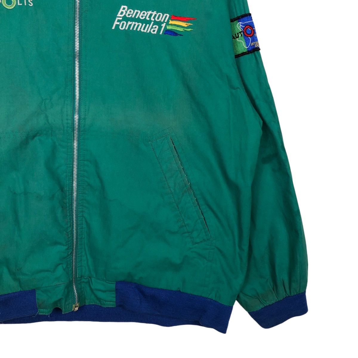 Japanese Brand 🔥VINTAGE BOMBER JACKET BENETTON FORMULA LTD AUTOPOLIS Size US L / EU 52-54 / 3 - 7 Thumbnail