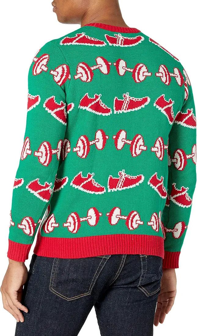 Other GYM WORKOUT JUNKIE GAINS SANTA UGLY CHRISTMAS SWEATER L Size US L / EU 52-54 / 3 - 2 Thumbnail