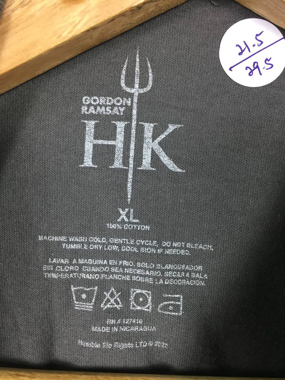 Vintage Hell's Kitchen Chef Gordon Ramsay Reality TV Show Tee Size US XL / EU 56 / 4 - 11 Thumbnail