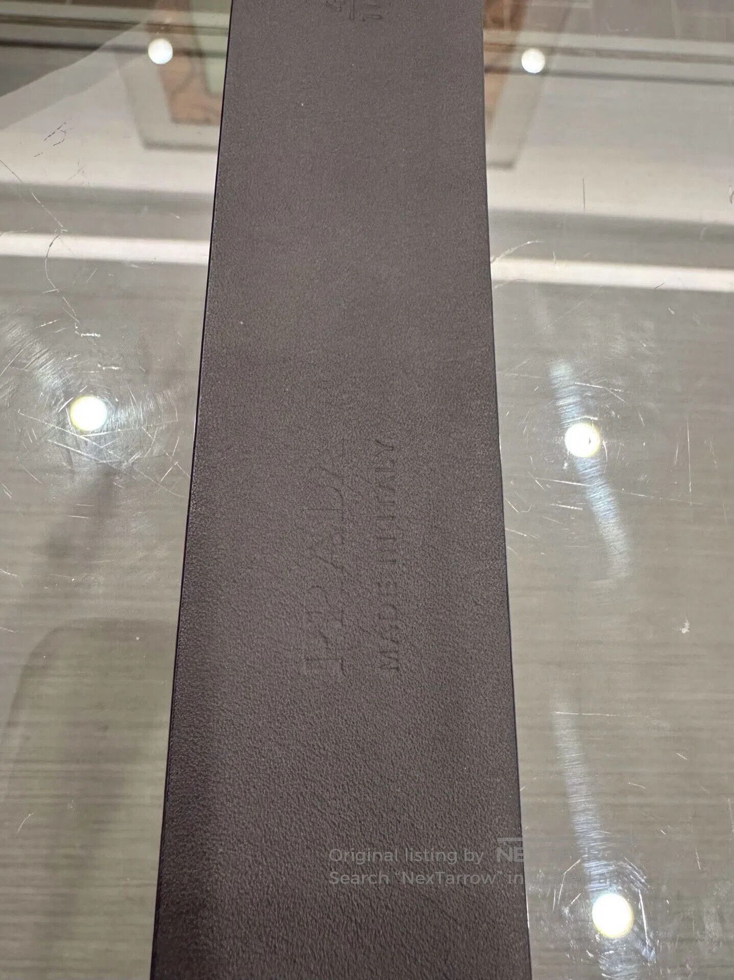Prada Prada Men's Logo Buckle Gray Belt. Size ONE SIZE - 6 Thumbnail