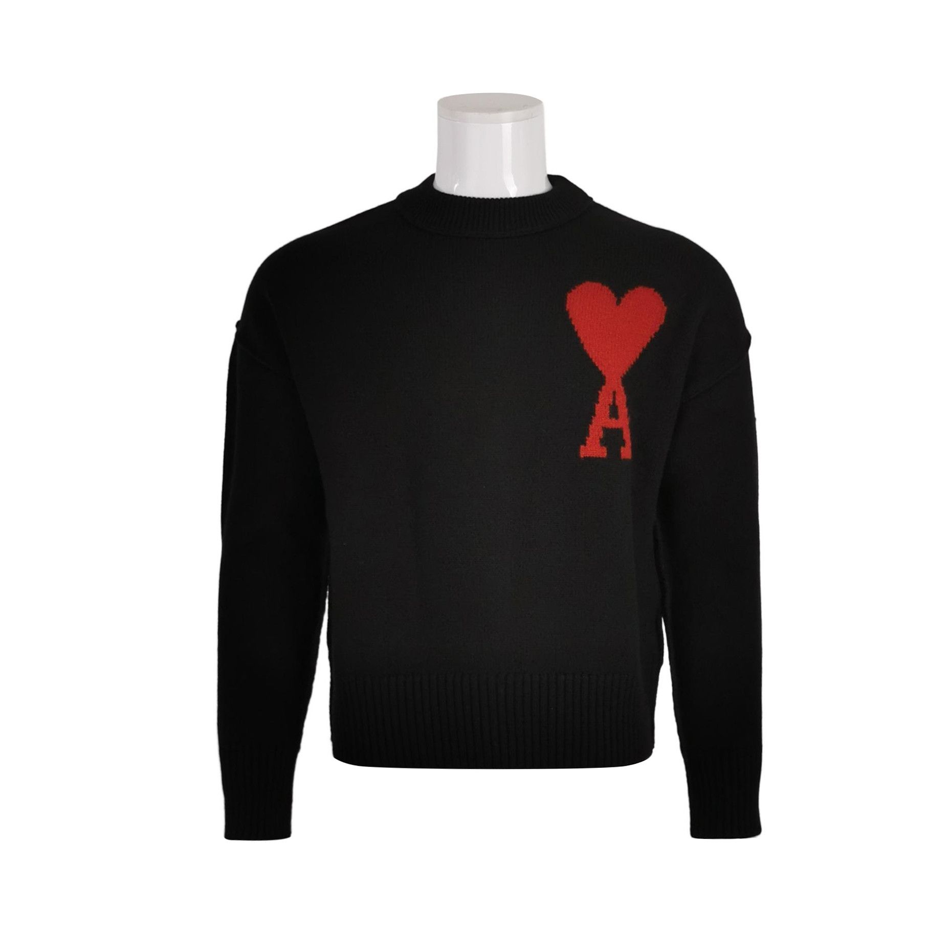 AMI AMI Alexandre Mattiussi Wool Heart Sweater S Size US S / EU 44-46 / 1 - 1 Thumbnail