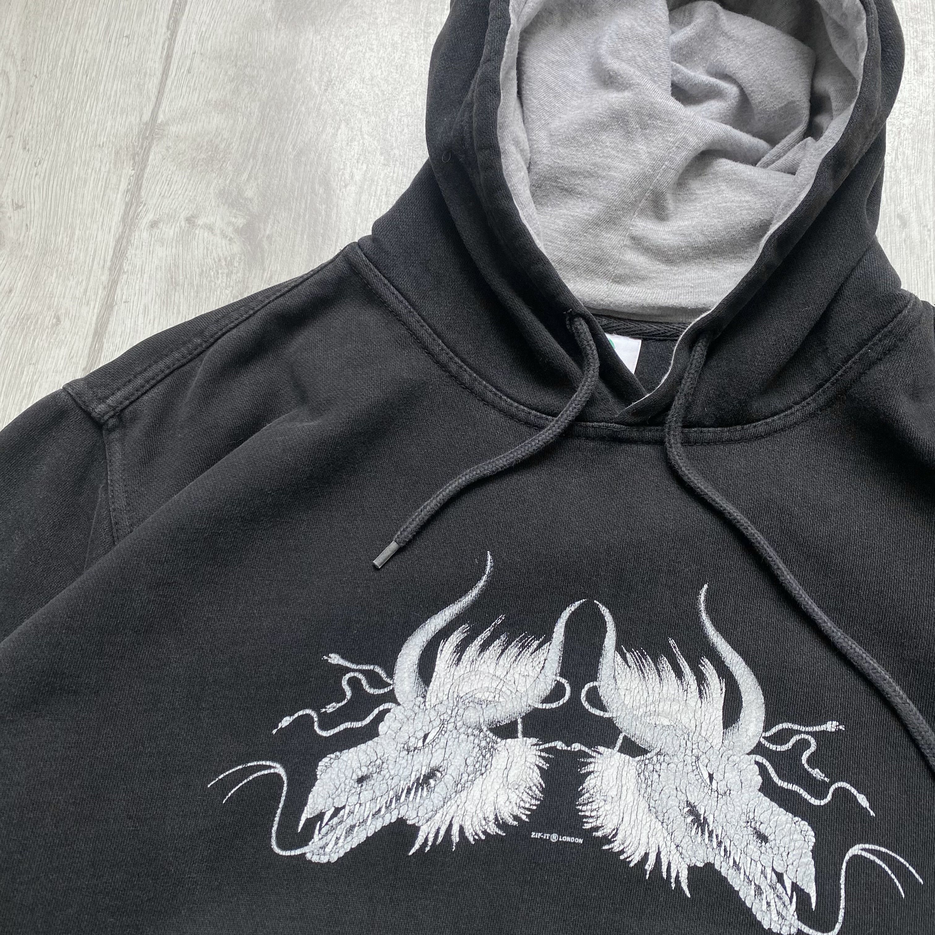 Japanese Brand 🐲 Vintage Japanese Tribal Dragon hoodie Y2K Thrashed Size US L / EU 52-54 / 3 - 5 Thumbnail