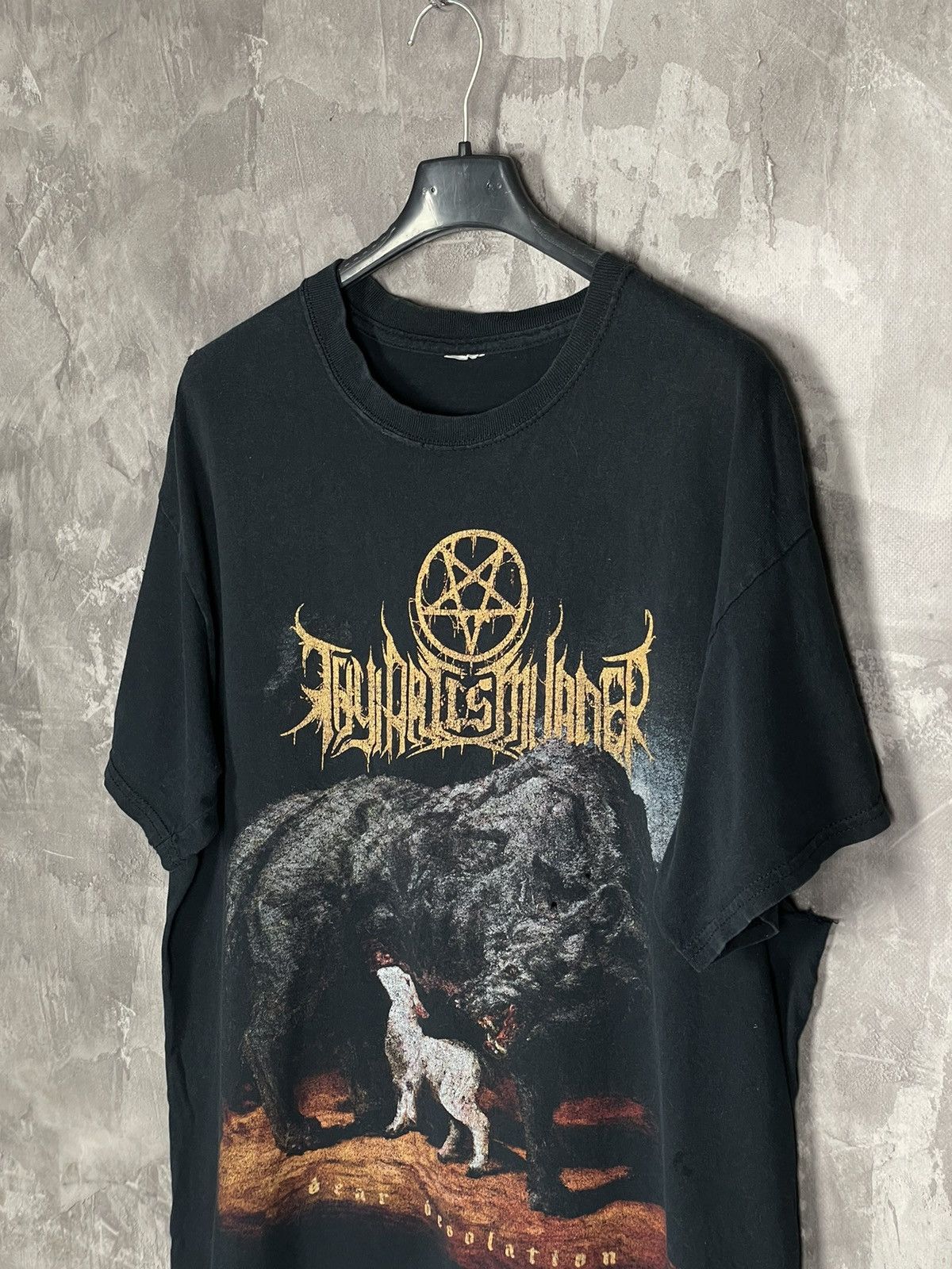 Band Tees × Vintage Vintage Punk Trashed THY ART IS MURDER Rare Band T shirt Size US M / EU 48-50 / 2 - 7 Thumbnail