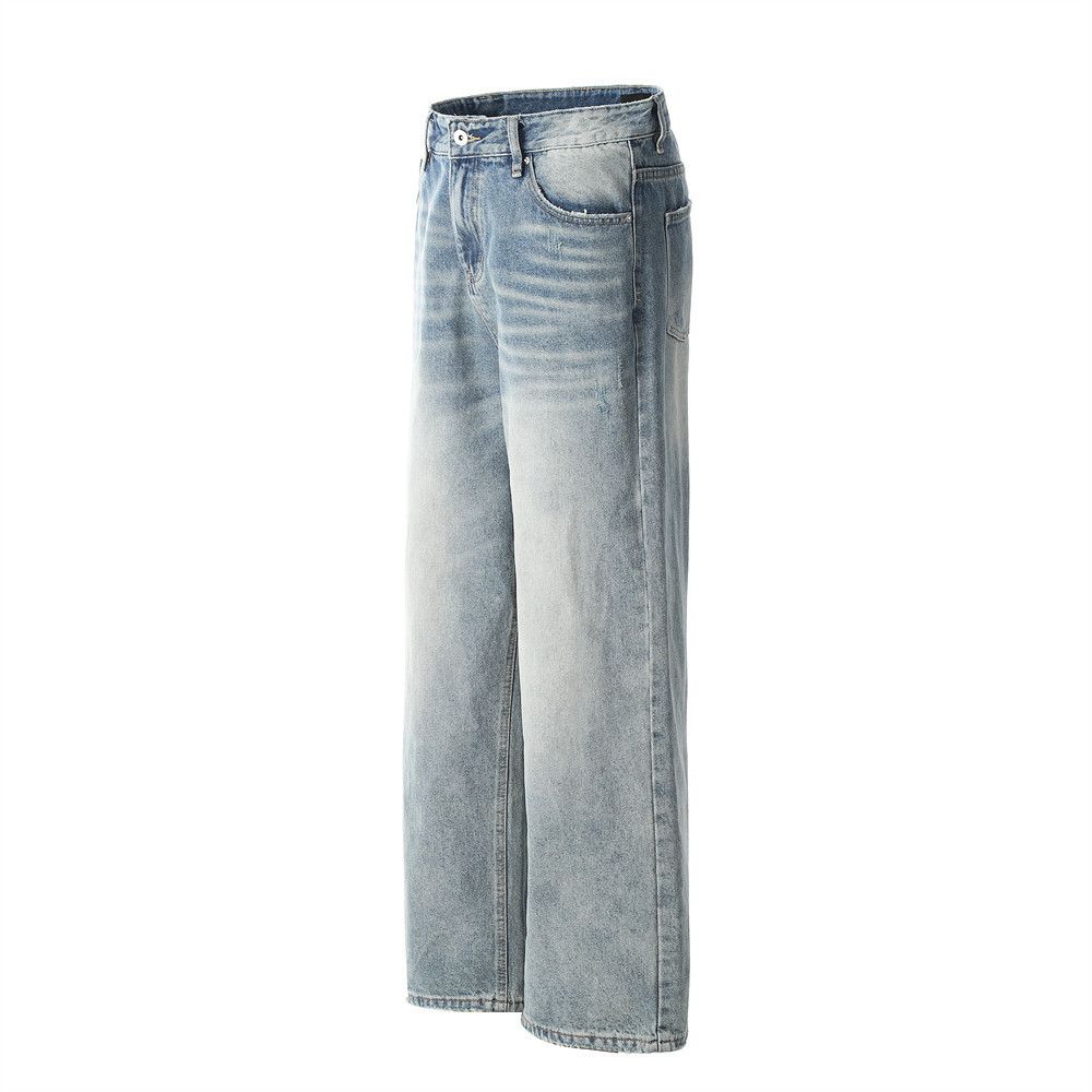 Japanese Brand × Jean Men's casual trendy distressed loose washed jeans Size US 32 / EU 48 - 2 Thumbnail