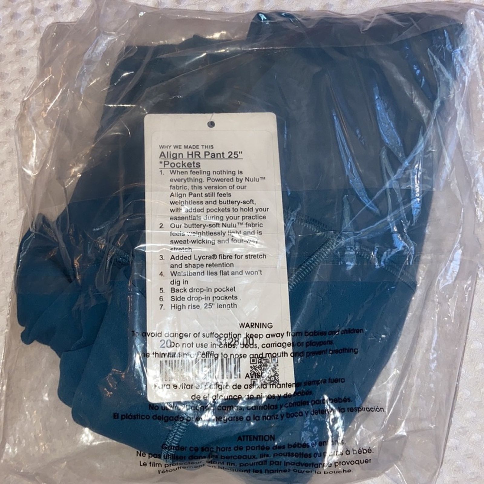 Lululemon NEW! $128 Align High Rise HR Pant 25” Pocket Capture Blue 20 Size 42" / US 20 - 13 Thumbnail