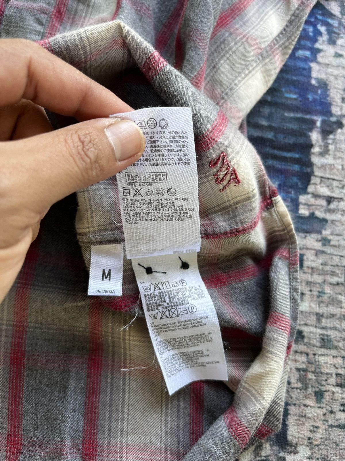Undercover × Uniqlo 🔥Uniqlo X undercover Shadow Plaid Tartan Shirt Button up Size US M / EU 48-50 / 2 - 9 Thumbnail