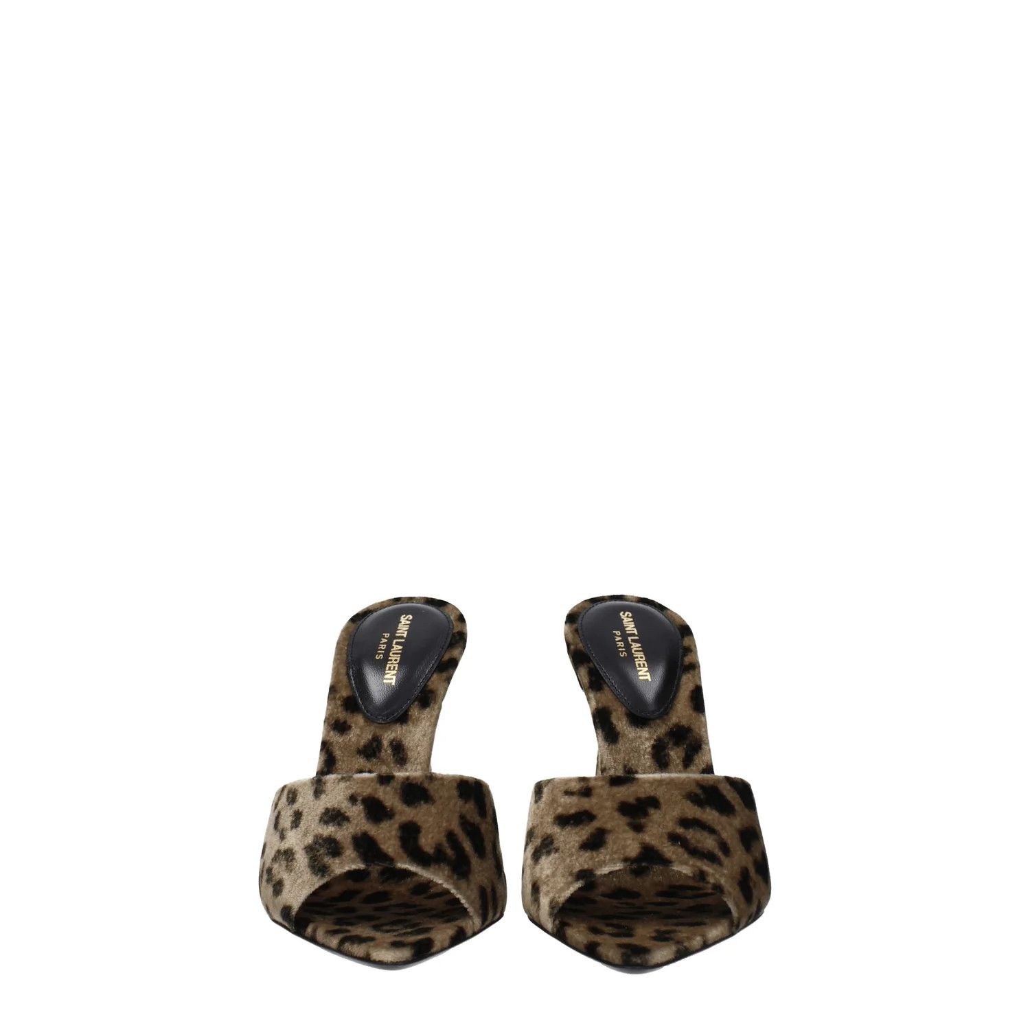 Saint Laurent Paris ob1o1e1124 Velvet Sandals in Beige Size US 6 / IT 36 - 3 Thumbnail