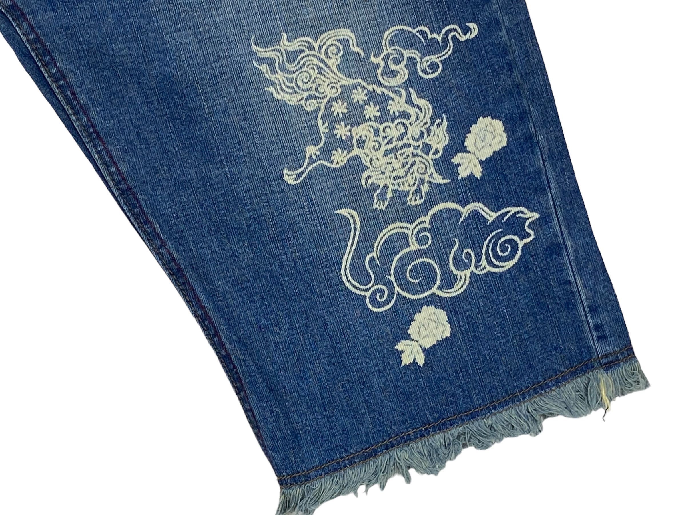Japanese Brand Piko Short Denim Koi Sukajan Jeans Size US 32 / EU 48 - 10 Thumbnail