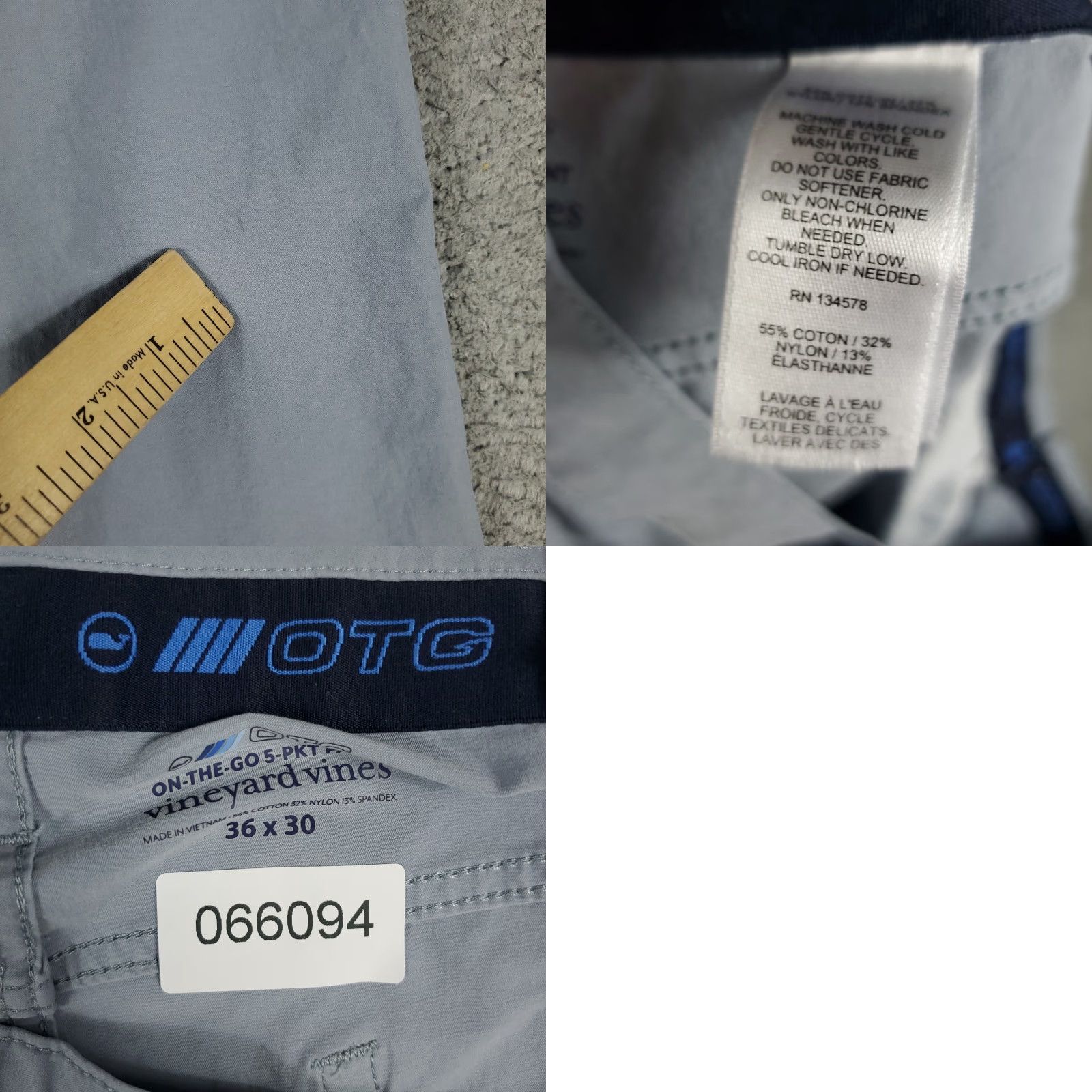 Vineyard Vines Vineyard Vines Jeans Mens 36x30 Gray Stretch 5 Pocket Straight Leg Pants Jeans Size US 36 / EU 52 - 9 Thumbnail