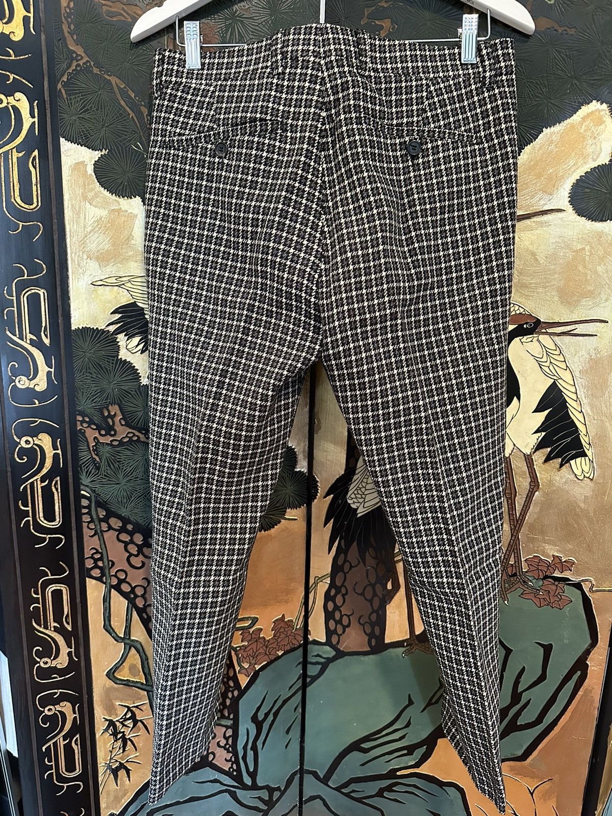 AMI AMI Plaid Cropped Smart Trousers Size US 28 / EU 44 - 4 Thumbnail
