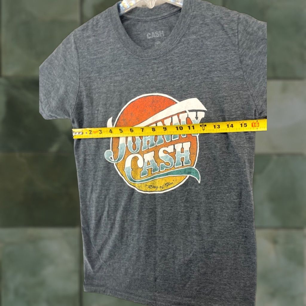 Vintage Johnny Cash Band Shirt Men S Gray T-Shirt Size US S / EU 44-46 / 1 - 1 Thumbnail